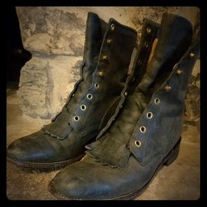 Vintage Justin Lace up Ropers